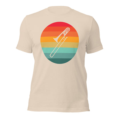 Camisa con serenata de trombón al atardecer