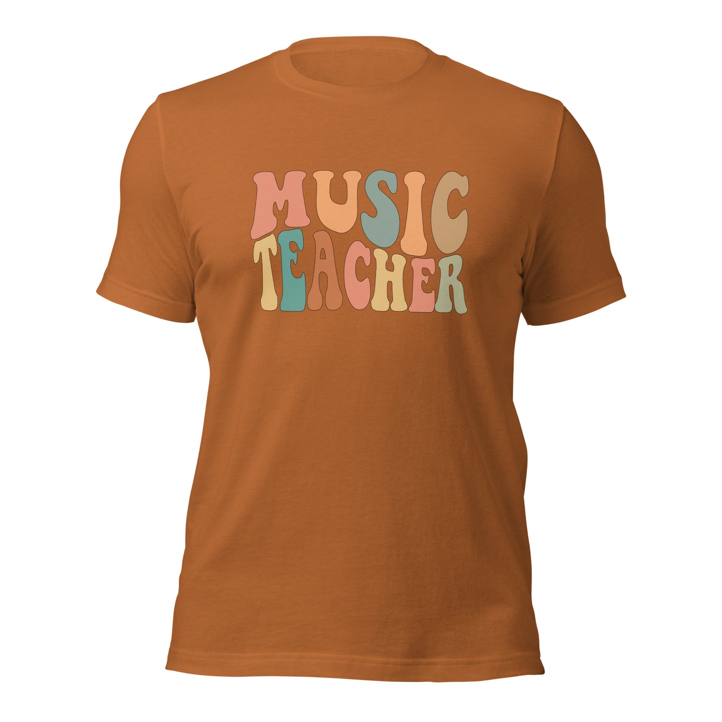 Retro Groovy Music Teacher Shirt