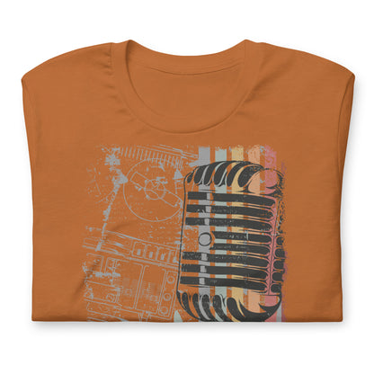 Camiseta retro "No pares la música"