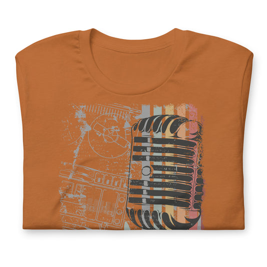Camiseta retro "No pares la música"