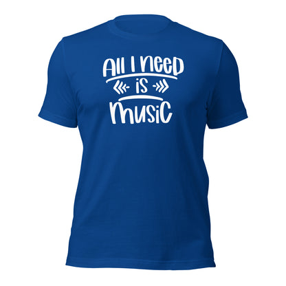Camiseta "Todo lo que necesito es música"