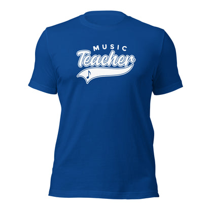 Camiseta con guión de profesor de música clásica
