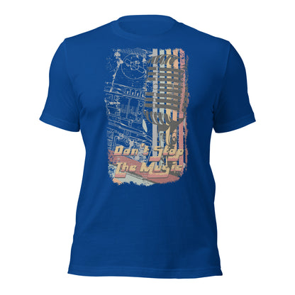Camiseta retro "No pares la música"