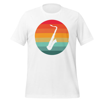 Camiseta con serenata de saxofón al atardecer