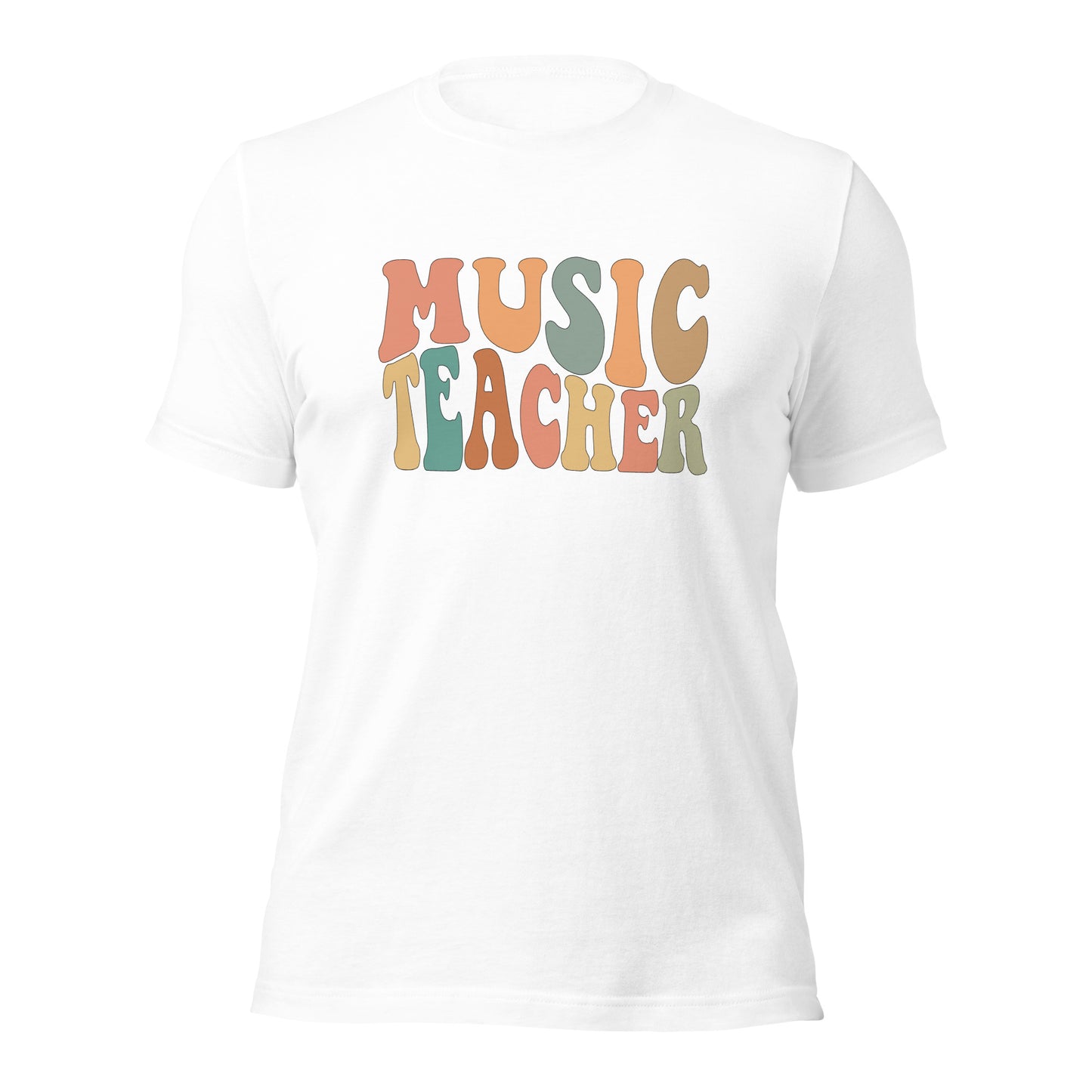 Retro Groovy Music Teacher Shirt