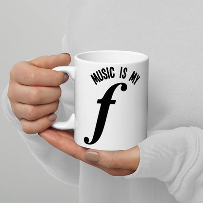 Taza "La música es mi fuerte"