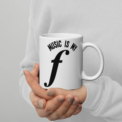 Taza "La música es mi fuerte"