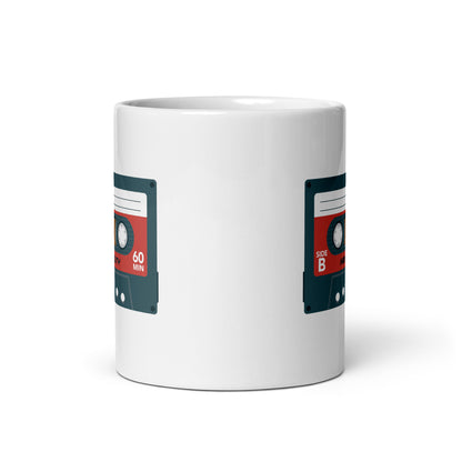 Taza de cinta de casete retro