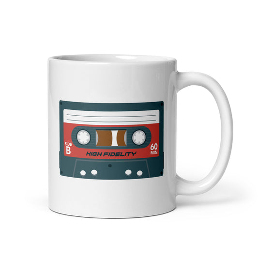 Taza de cinta de casete retro