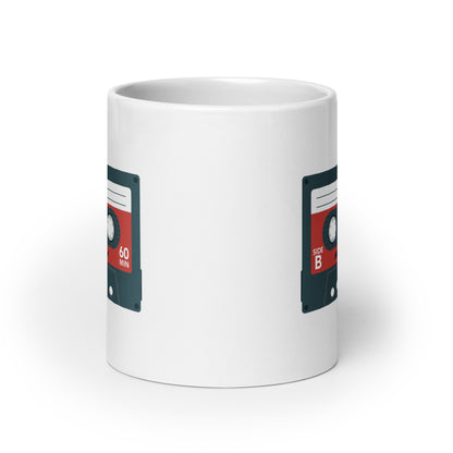 Taza de cinta de casete retro