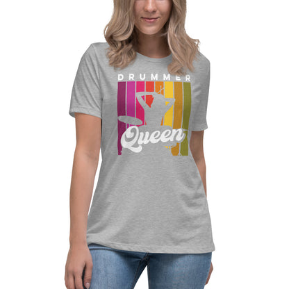 Camiseta relajada para mujer de Drummer Queen