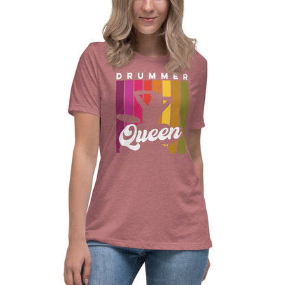 Camiseta relajada para mujer de Drummer Queen