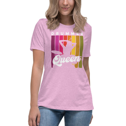 Camiseta relajada para mujer de Drummer Queen