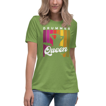 Camiseta relajada para mujer de Drummer Queen