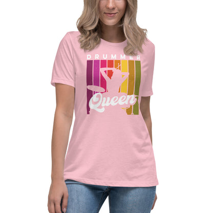 Camiseta relajada para mujer de Drummer Queen